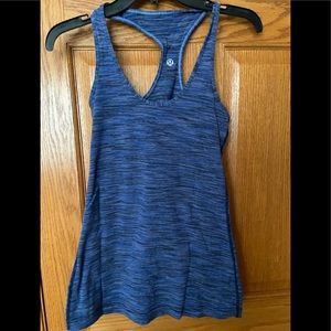 Lululemon athletica blue racer back tank size 4